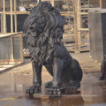 High quality villa gate sculpture of copper lion sculpture